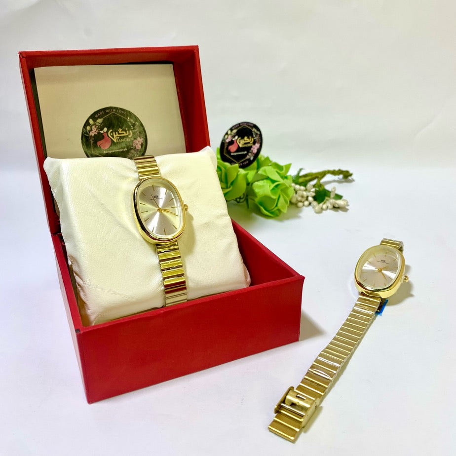 Oval Watch (Gold)