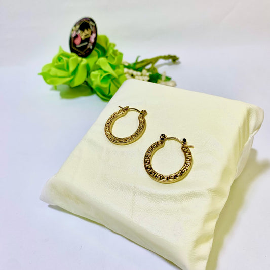Gold Plated Hoop Earrings (Anti Tarnish)