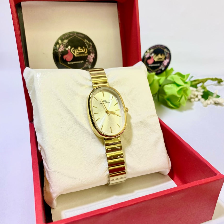 Oval Watch (Gold)