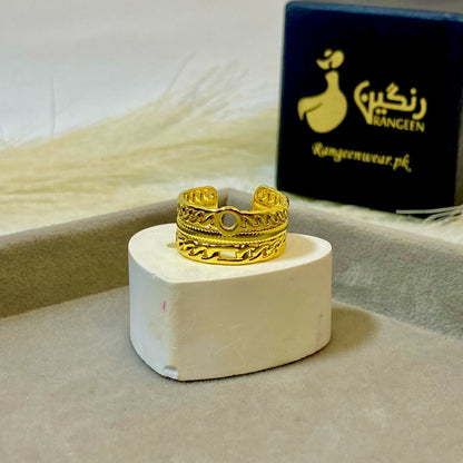 Arabic Mesh Ring (Adjustable)