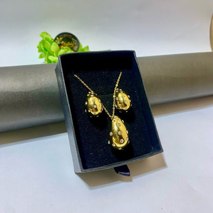 Tear Drop Zircon Set