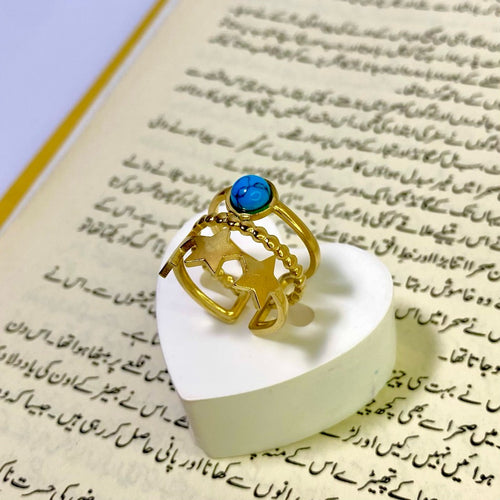 Star Blue Stone Ring