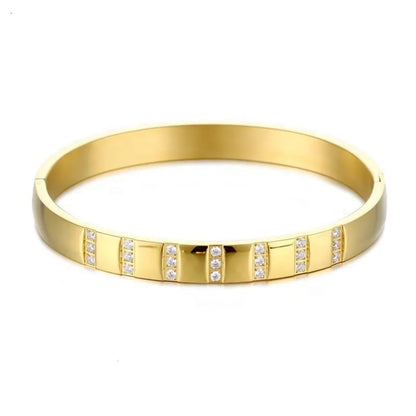 Brand Zircon Handcuff (Anti Tarnish)