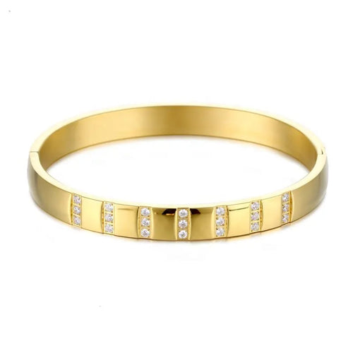 Brand Zircon Handcuff (Anti Tarnish)