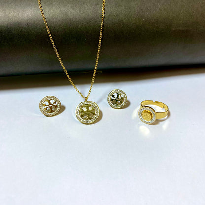 Branded Zircon Set TB (Anti Tarnish)