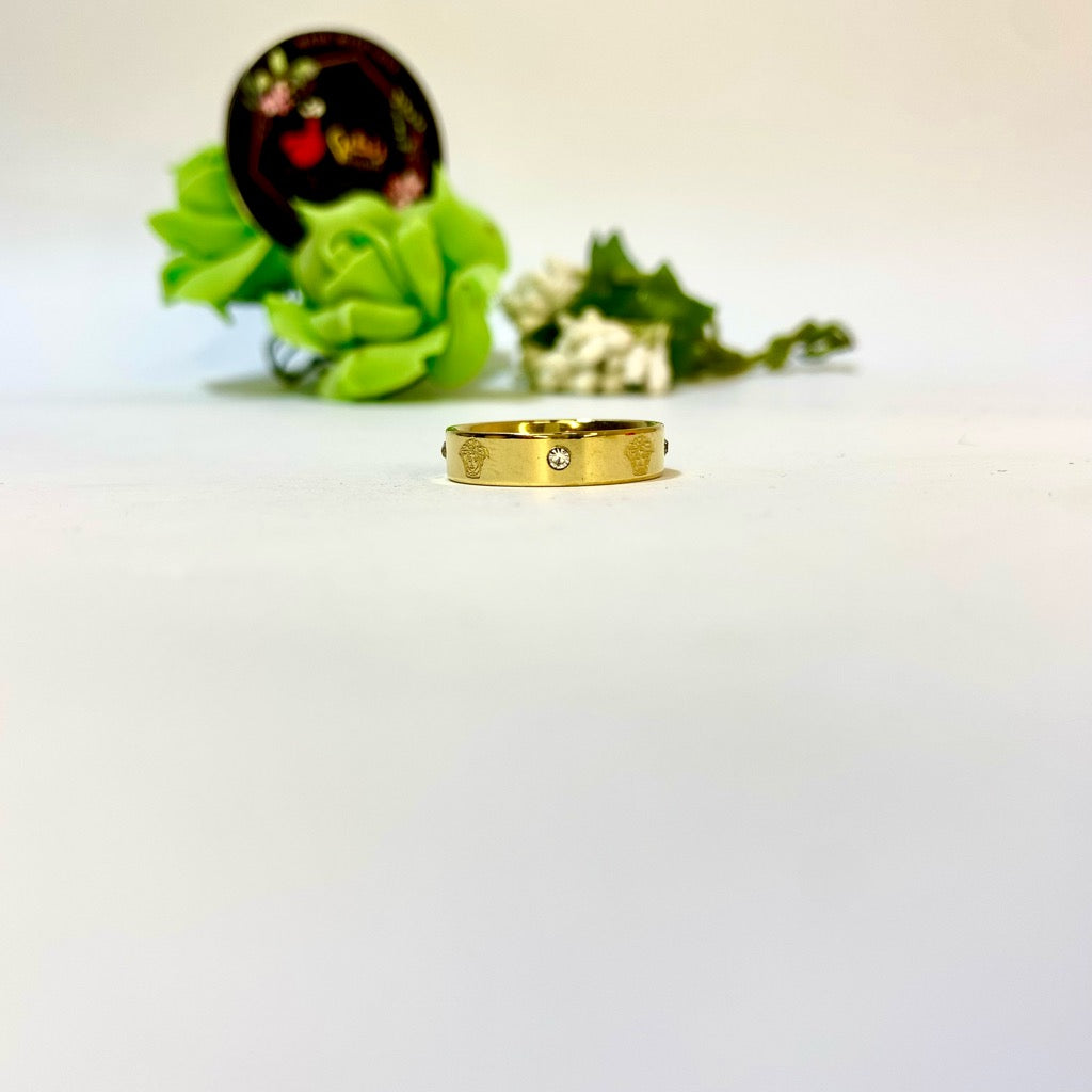 Versace Ring Zircon (Anti Tarnish)