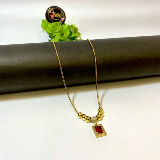 Charming Zircon Pendant (Anti Tarnish)
