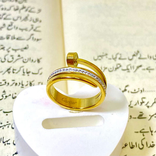 Nail Zircon Ring