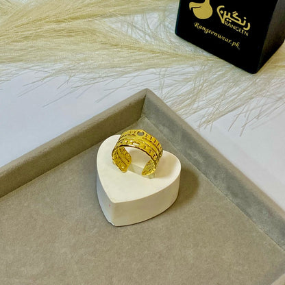 Arabic Mesh Ring (Adjustable)