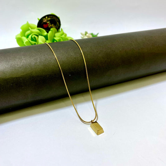 Bullion Bar Necklace (Anti Tarnish)