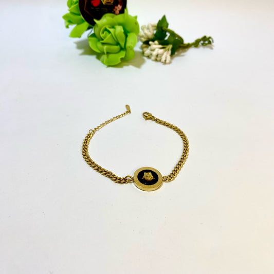 Versace Bracelet with Logo (Anti Tarnish)