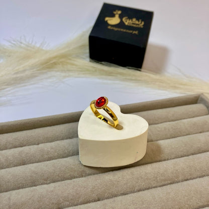 Oasis Red Stone Ring