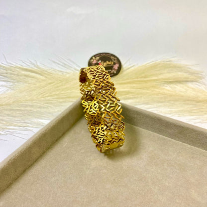 Floral Handcuff (Anti Tarnish)