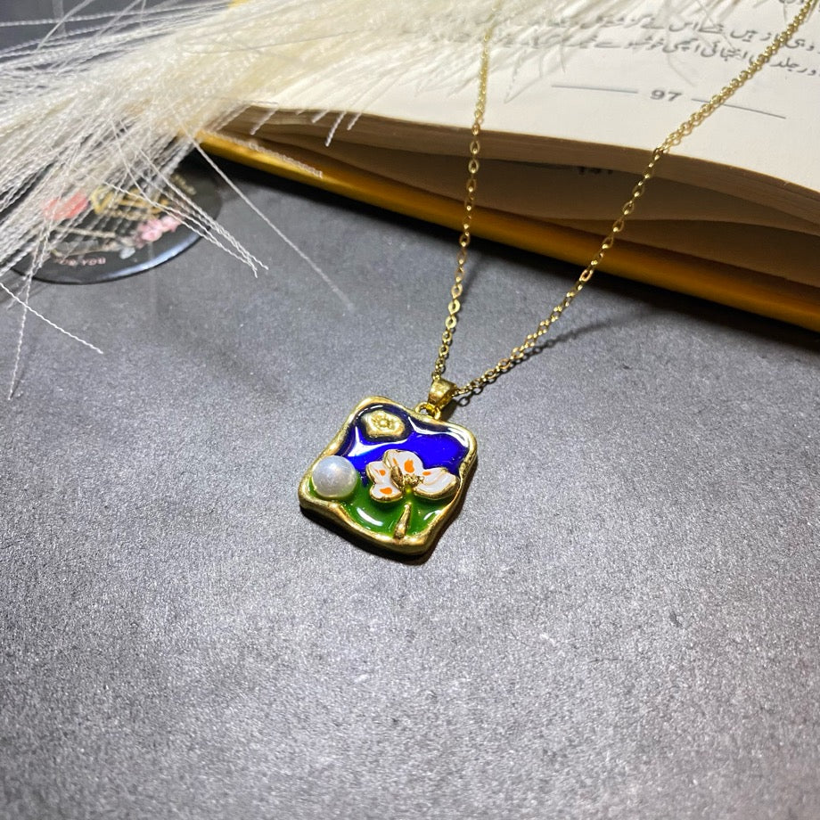 Bloom Blue Necklace