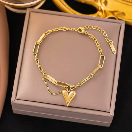 Heart Bracelet (Anti Tarnish)