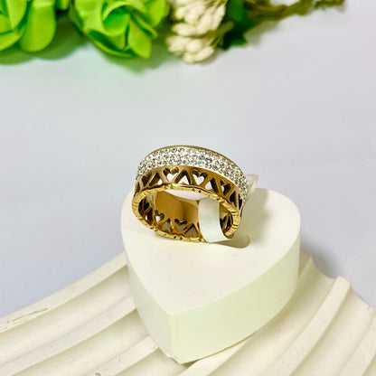 Heart Zircon Ring