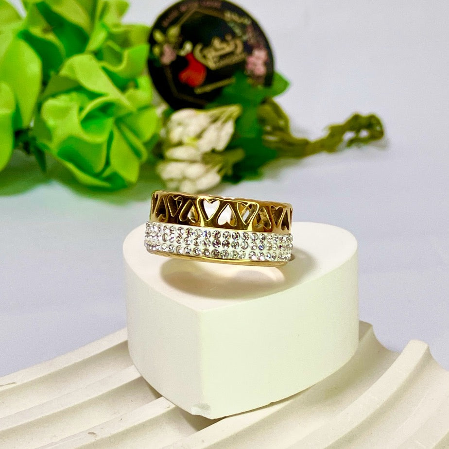 Heart Zircon Ring