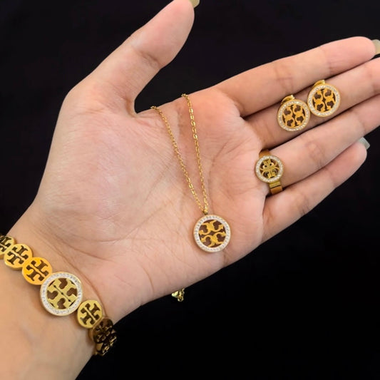 4in1 Tory Zircon Set  (Anti Tarnish)
