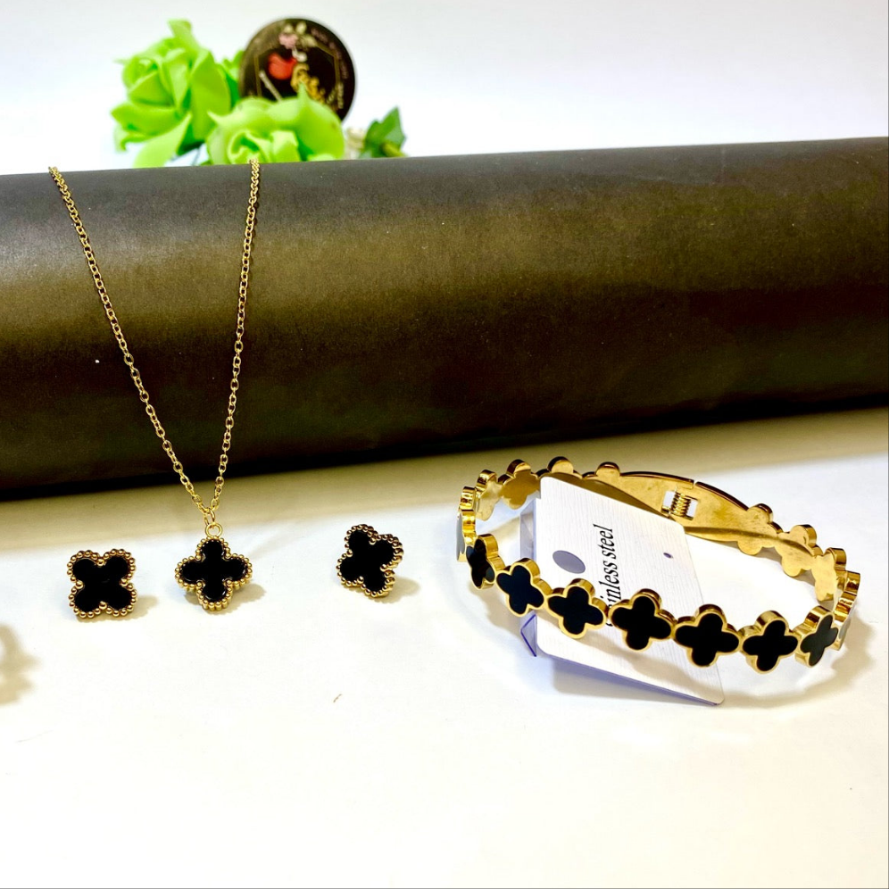 Clover Set New Black (Anti Tarnish)