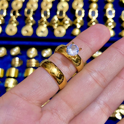 Diamond Ring Pair (Stainless steel)