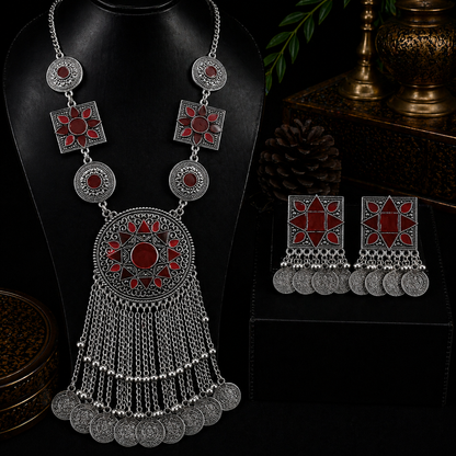 Noor-e-Zar Oxidized Set