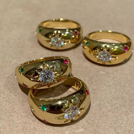 Bulky Arabic Multi Ring