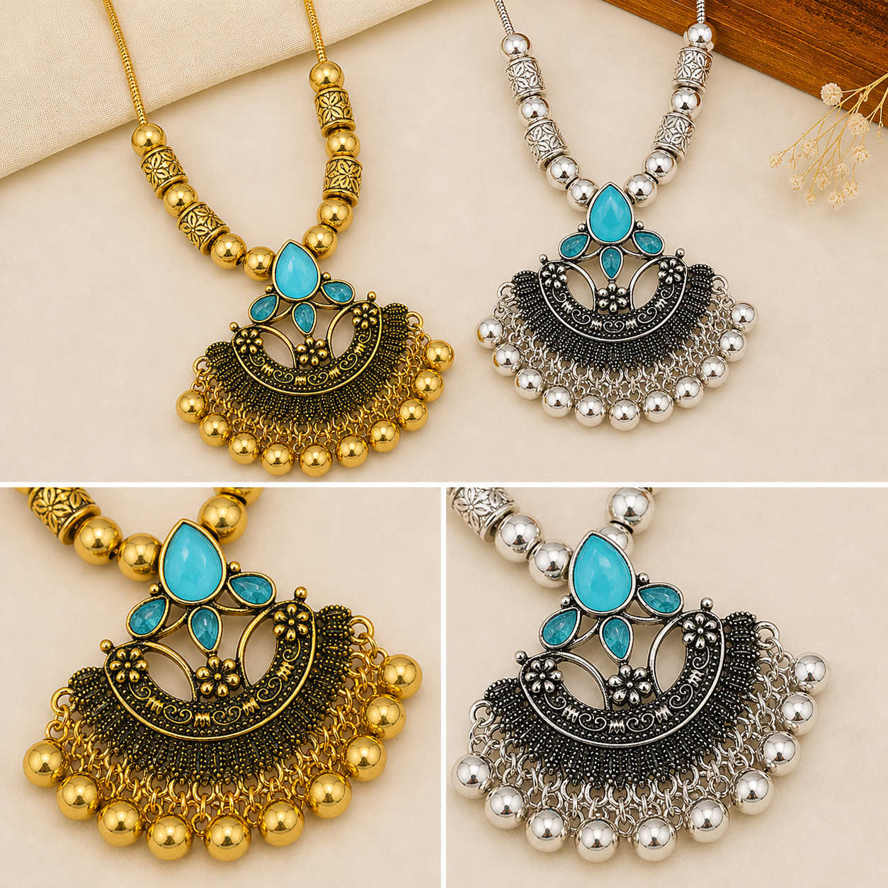 Vintge Oxidized Necklace