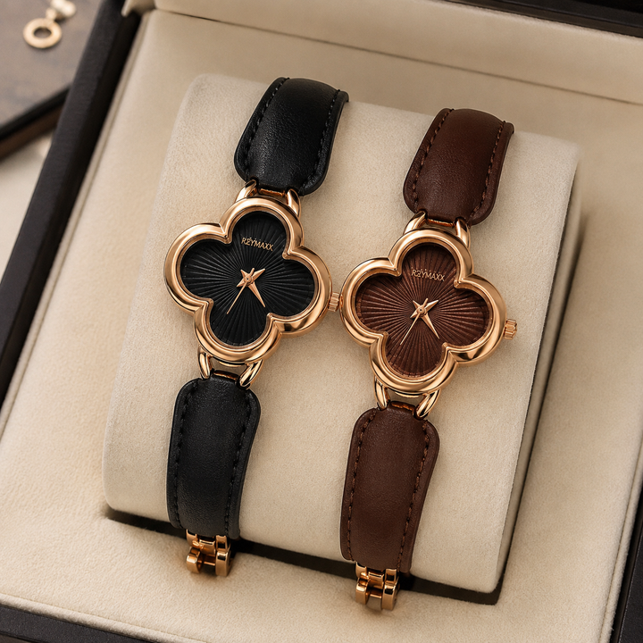 Clover Leather Watch
