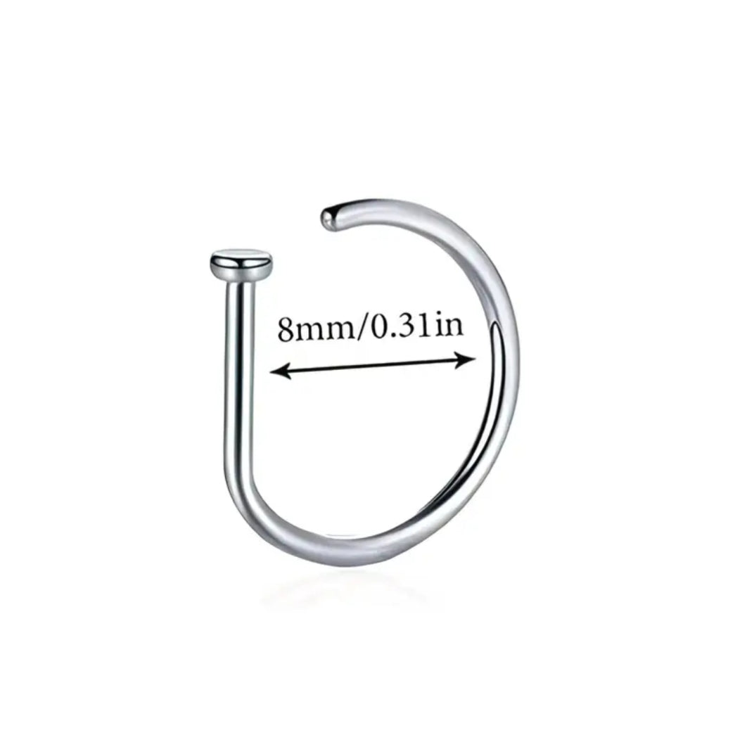 D-Shape Nosering (3 Pcs Golden)