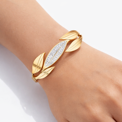 Floral Zircon Handcuff