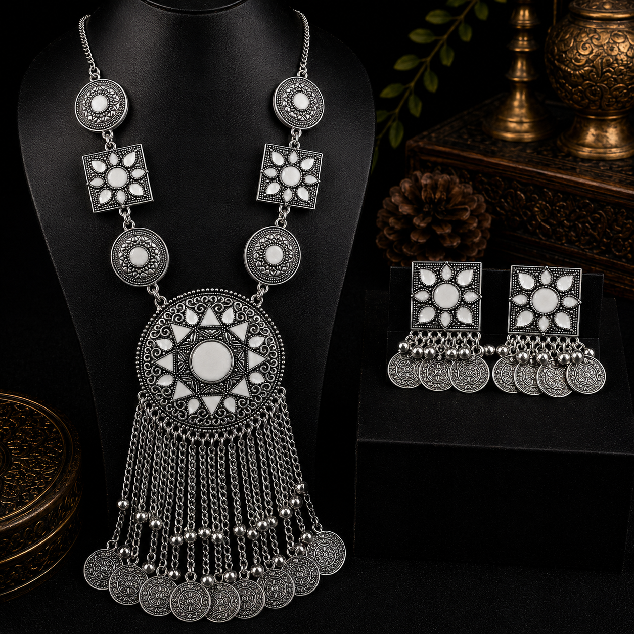 Noor-e-Zar Oxidized Set