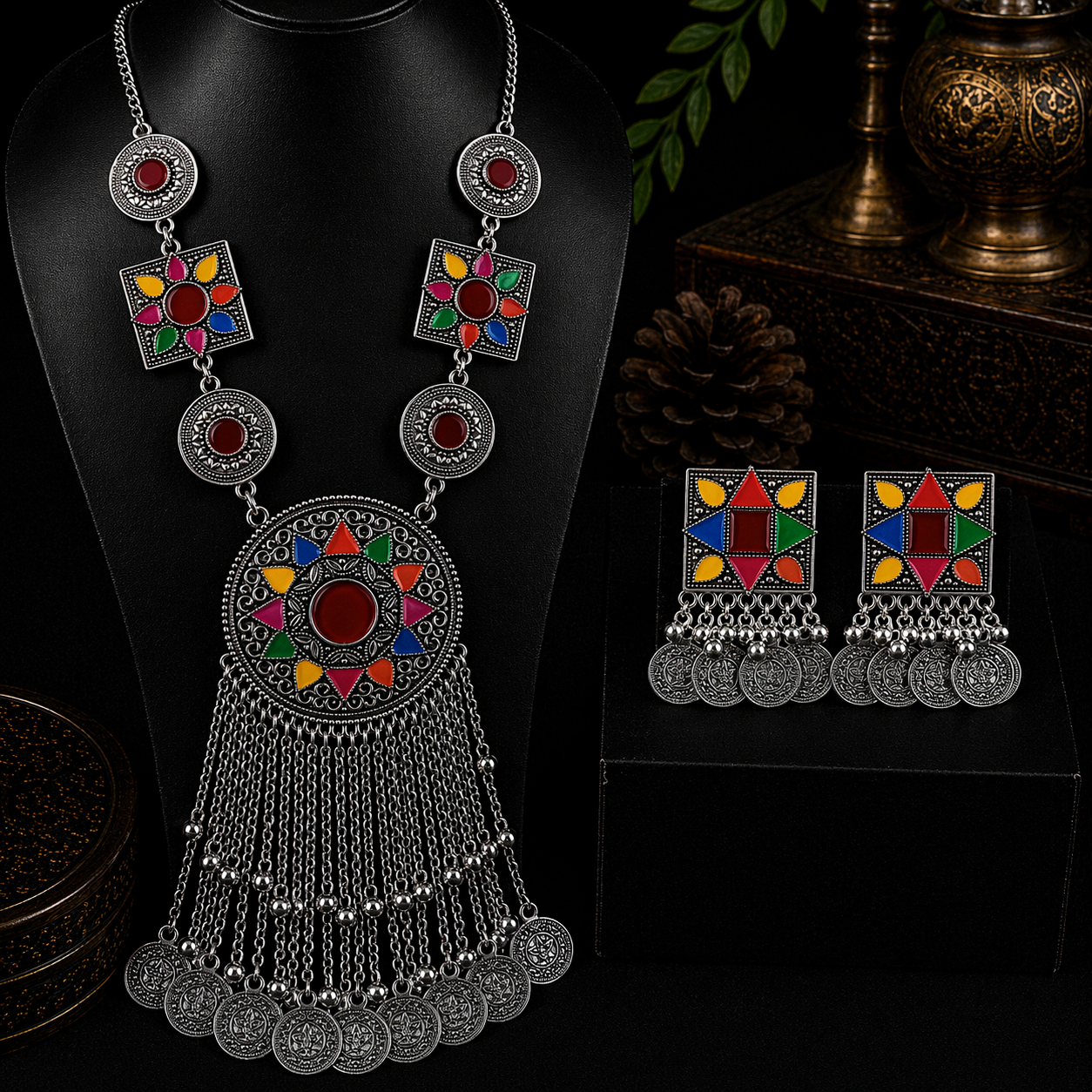 Noor-e-Zar Oxidized Set