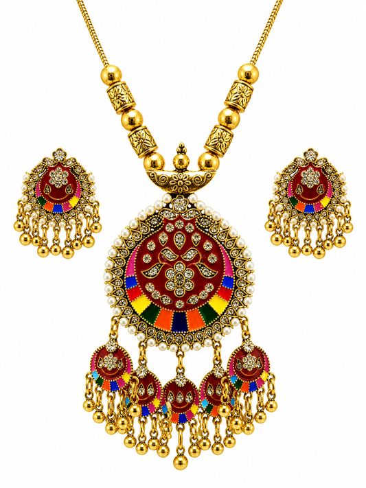 Royal Oxidized Charm Set (Silver n Golden)