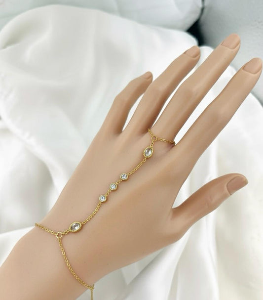 Anja Diamond Ring Bracelet