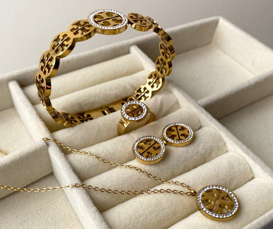 4in1 Tory Zircon Set  (Anti Tarnish)