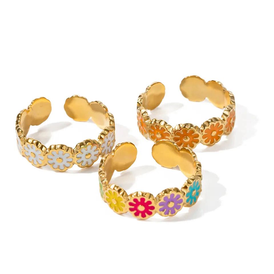 Multi Floral Ring