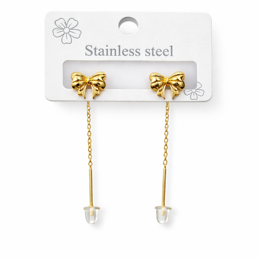 Bow Needle Earrings