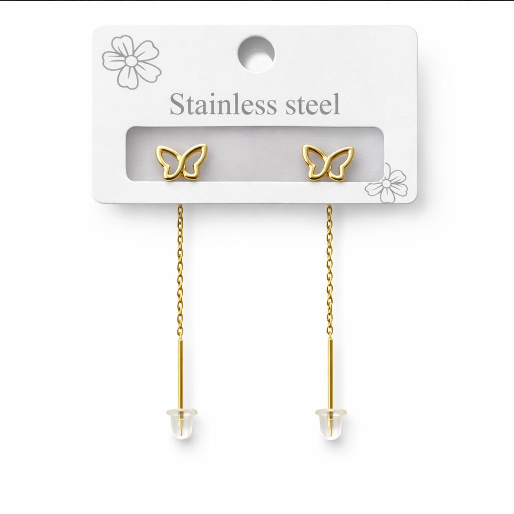 Butterfly Needle Earrings