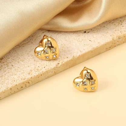 Heart Diamond Earrings