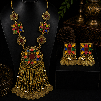 Noor-e-Zar Oxidized Set