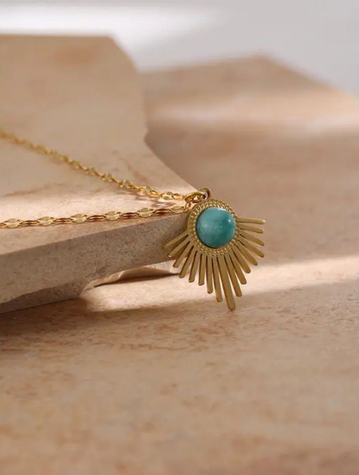 Rays Stone Necklace