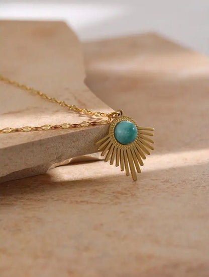 Rays Stone Necklace