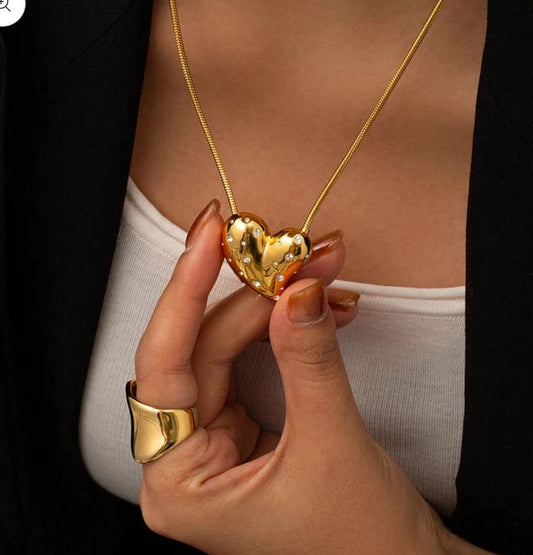 Heart Zircon Necklace