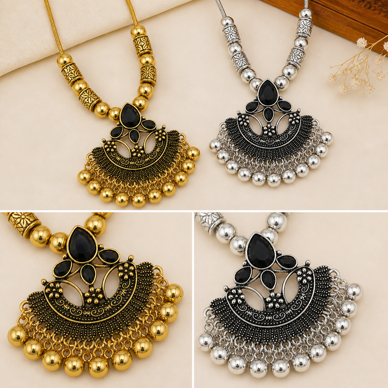 Vintge Oxidized Necklace
