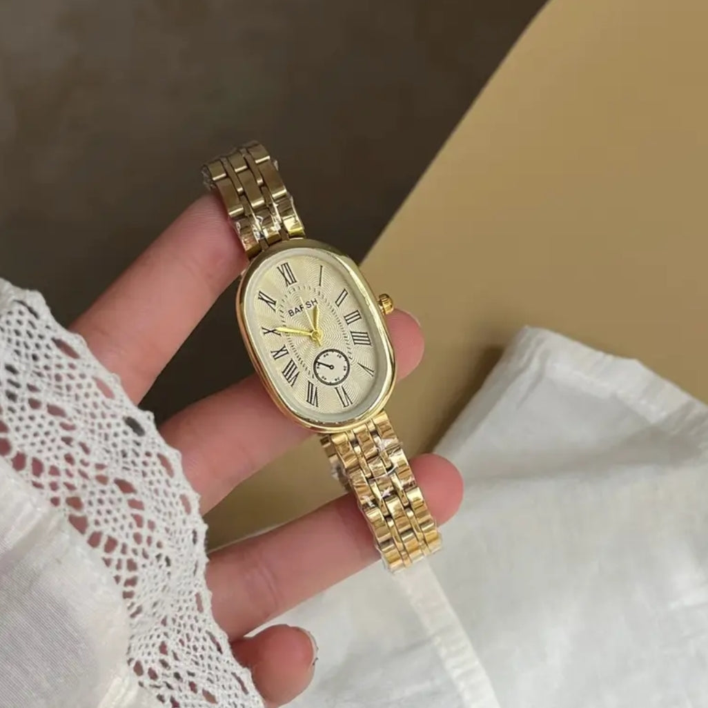 Oval Watch Gold