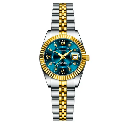 Circle Dial Watch with Date