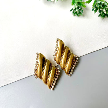 Glided Rhinestone Earring