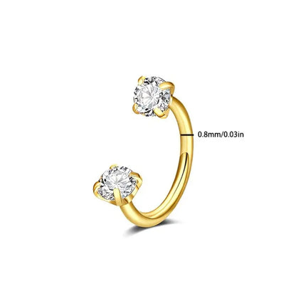 Duo Diamond NoseRing