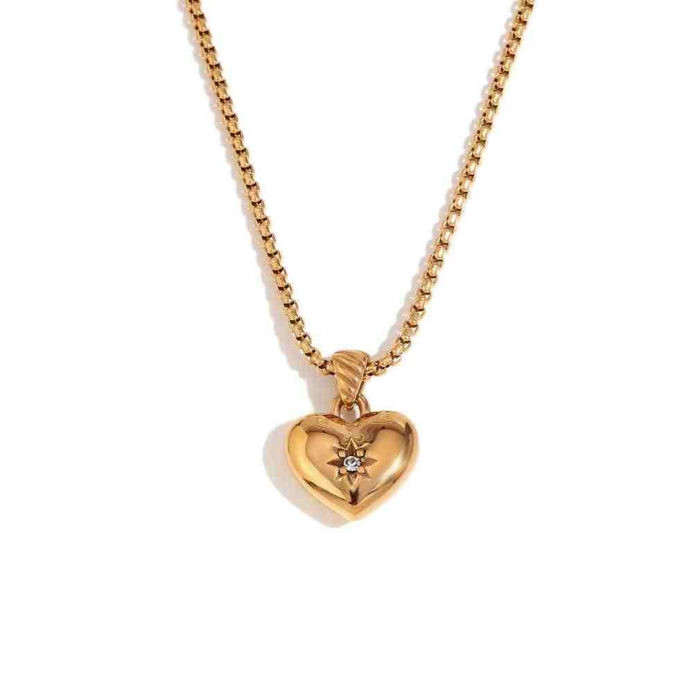Heart Zircon Necklace