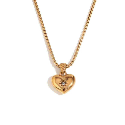 Heart Zircon Necklace